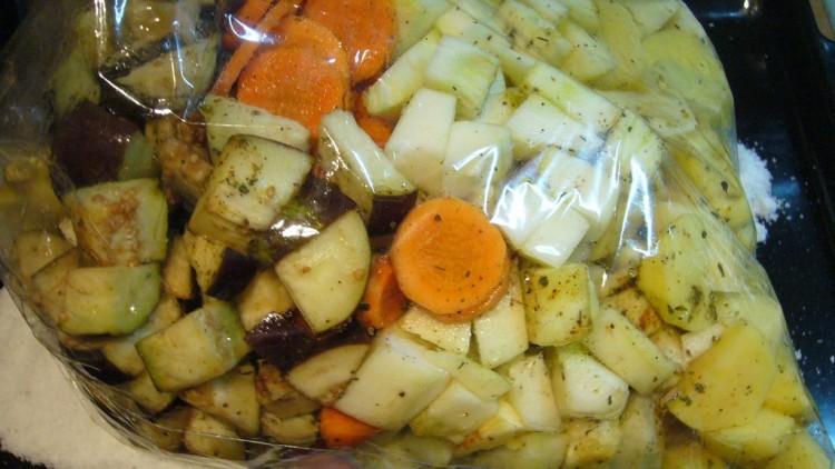 Овощное рагу с баклажанами и кабачками в духовке: Рецепт с Фото